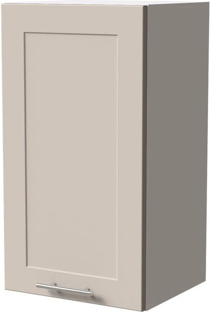 Feldmann-Wohnen Hängeschrank Oslo W2/40 Küchenschrank in Weiß und Kaschmir Matt mit Soft-Close-Türen, B/T/H: 40 x 32,5 x 72 cm - Bild 1