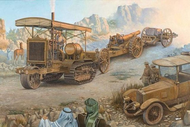 Roden Holt 75 Artillery Tractor w/BL 8-inch Howitzer, Spielfahrzeug, 1:35, Braun - Bild 1