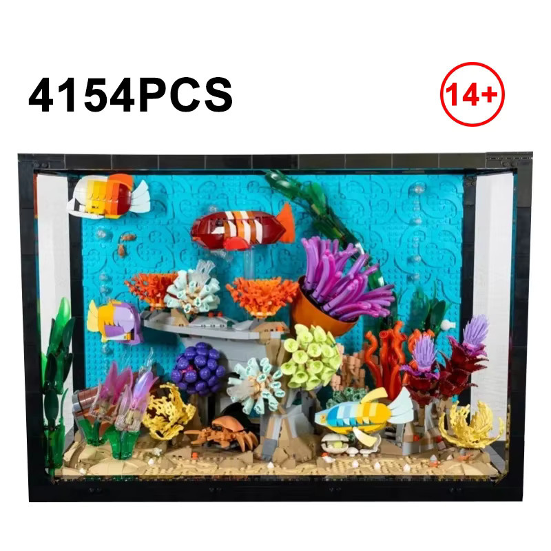 TEOK Tropisches Aquarium-Modell, Bausteine-Set, 4154 Teile, ab 14 Jahren - Bild 7