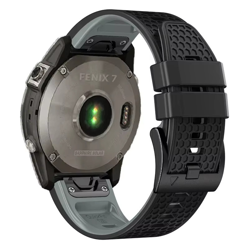 QuickFit Uhrenarmband Silikon, Schwarz, Unisex - Bild 3