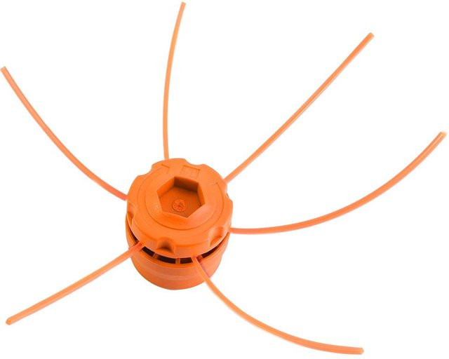 Kkmoon Kunststoff-Rasentrimmerkopf als Schnursatz für Benzin-Rasenmäher in Rot und Orange - Bild 1