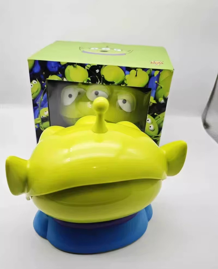 HEROCROSS Alien Aufbewahrungsbox Organizer in Grün für Desktop-Dekoration und Spielzeug-Sammlungen - Bild 6