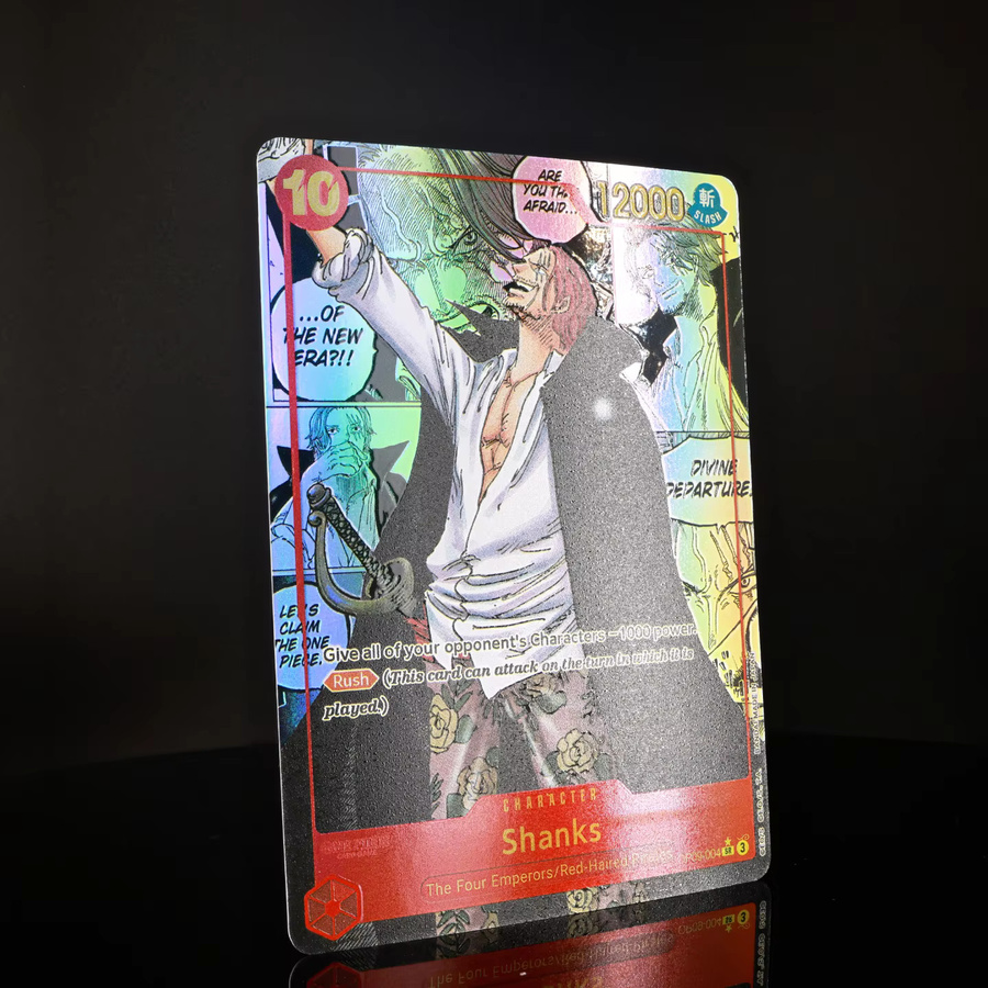 Bandai One Piece Shanks Manga-Karte, Rot, Englische Folienkarte - Bild 2