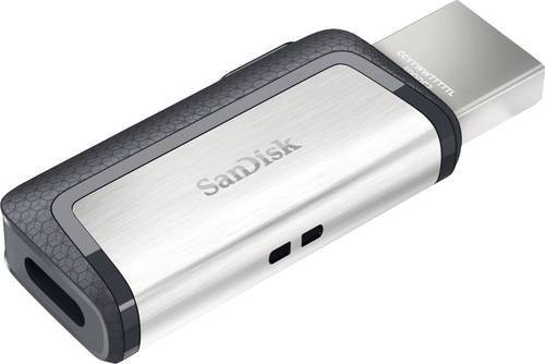 SanDisk Ultra Dual Drive USB-Stick mit USB-C und USB-A, 256 GB, Silber oder Schwarz - Bild 1