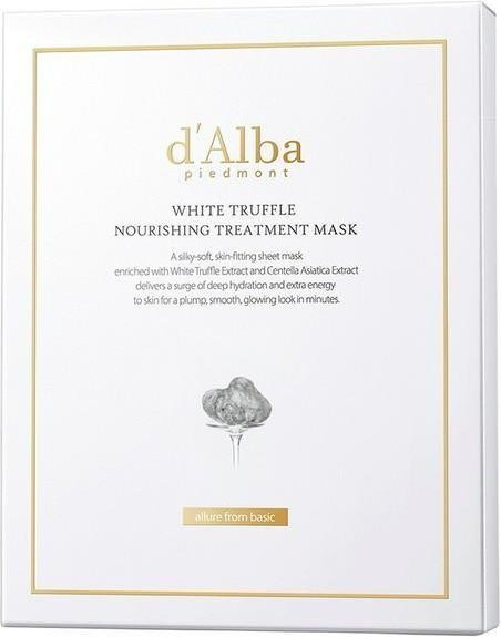 d Alba Weiße Trüffel Nährende Behandlungsmaske, 3 Sheets, Trockene Haut - Bild 1
