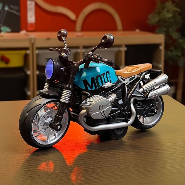 Linyi toy car Motorrad Spielzeug, mit Sound und Licht, ab 4 Jahren - Bild 1