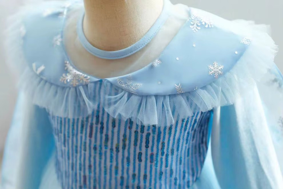 MESOQ Die Eiskönigin Prinzessin Kleid, Mädchen, Blau - Bild 2