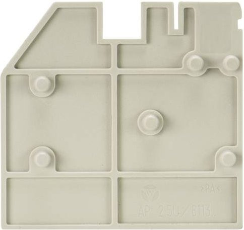 Wieland Electric 07.312.4655.0 Abschlussplatte Grau 10 Stück - Bild 1