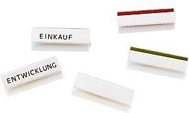 DURABLE Aufsteckreiter für Sichttafeln aus Kunststoff, Weiß, 23 mm - Bild 1