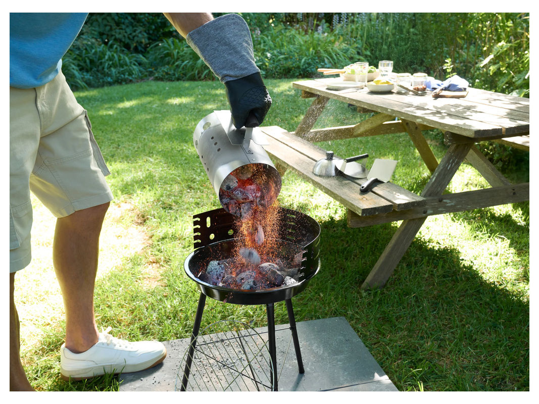 GRILLMEISTER Holzkohle-Rundgrill Kettle aus verchromtem Stahl - Bild 2