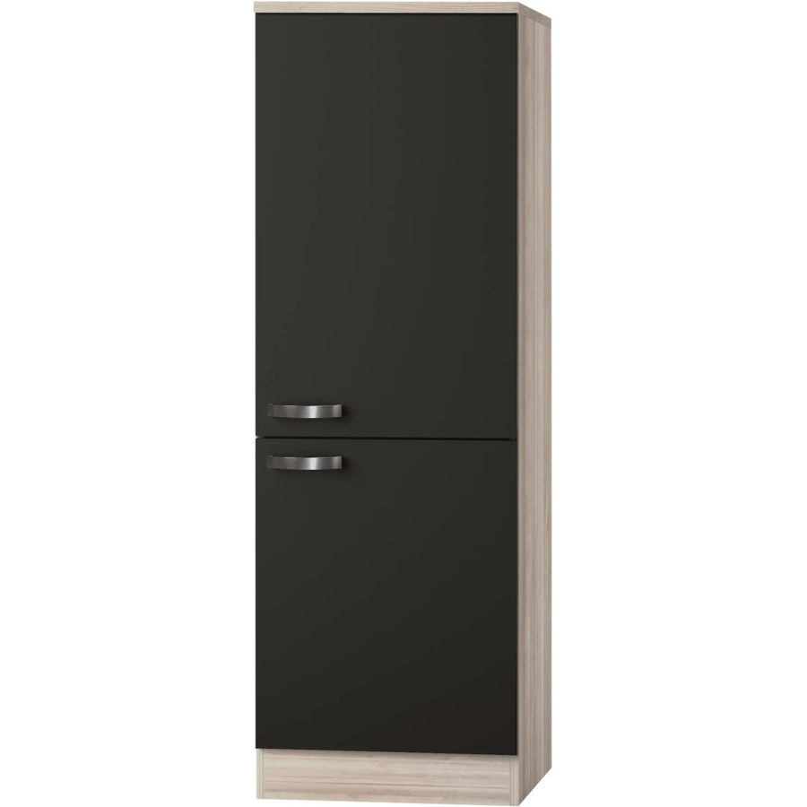 Optifit Küchen-Midischrank Faro220 für Kühlschrank in Anthrazit-Braun, Breite: 60 cm, Höhe: 174,4 cm - Bild 2