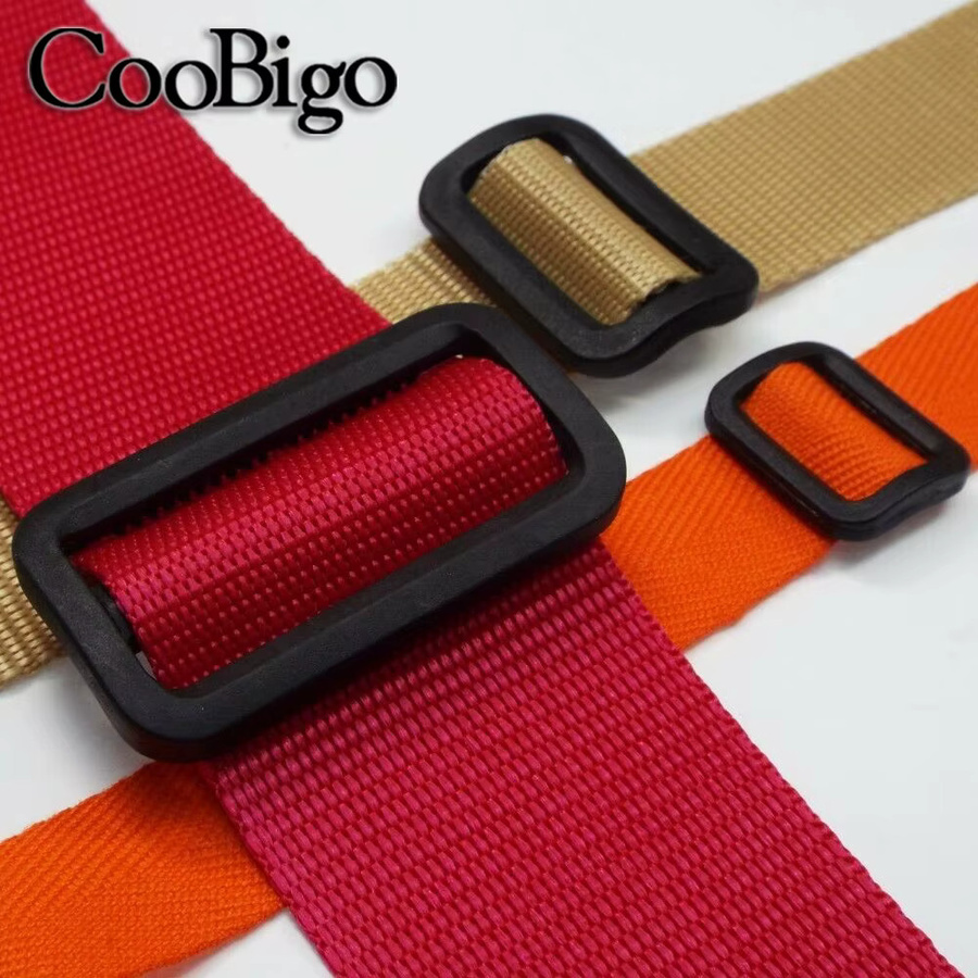 CooBigo Tri Glide Kunststoff-Schieber für Rucksackgurte und Gurtband, 10 Stück, Schwarz - Bild 5