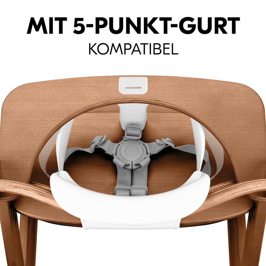 Hauck Alpha Plus Sparset 3-teilig Hochstuhl mit Baby Seat und Essbrett in Walnut - Bild 5