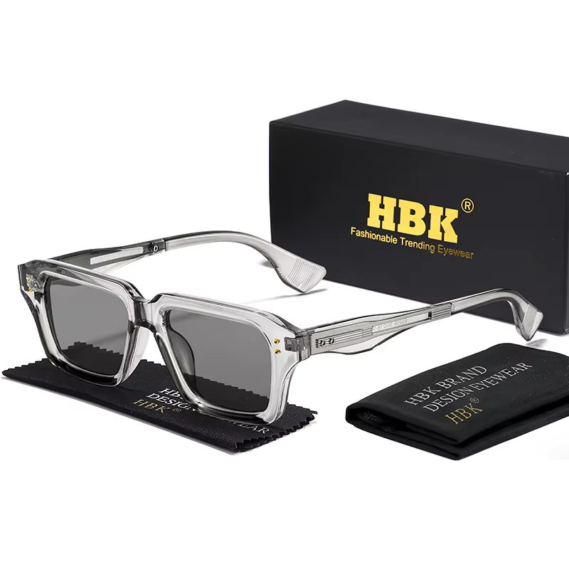 HBK Sonnenbrille, Unisex, Vollrand, quadratisch, Schwarz, Kunststoff - Bild 1