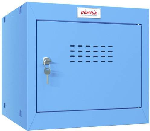 Phoenix CL0344BBK Würfel Schließfach Klein Blau mit Schlüssel-Schloss B/H/T: 40 x 36,5 x 40 cm - Bild 1