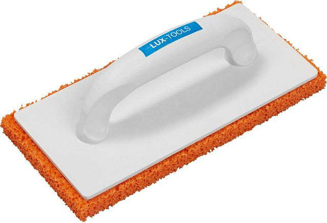 LUX-TOOLS Fliesenwaschbrett aus Kunststoff mit Gummiauflage, Farbe: Weiß, B/T/H: 27,0 x 13,0 x 2,7 cm - Bild 1