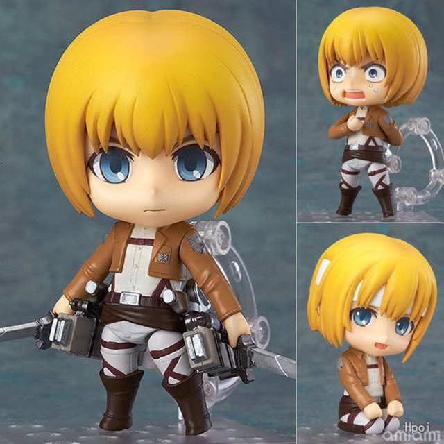 Bandai Shingeki No Kyojin Levi Ackerman Armin Arlert Actionfigur, Kunststoff - Bild 1