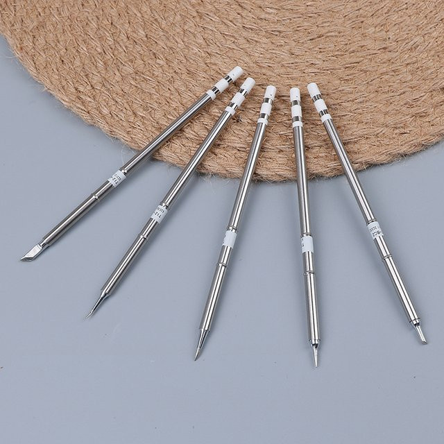 HUXUAN T12 Lötkolben Spitzen Set für verschiedene Modelle, Ersatz-Lötspitzen T12-BC2, J02, JL02, KR, ILS - Bild 1