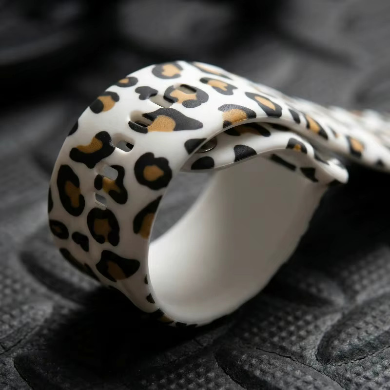 TINUORA Uhrenarmband Silikon, Leopardenmuster, Bunt - Bild 5