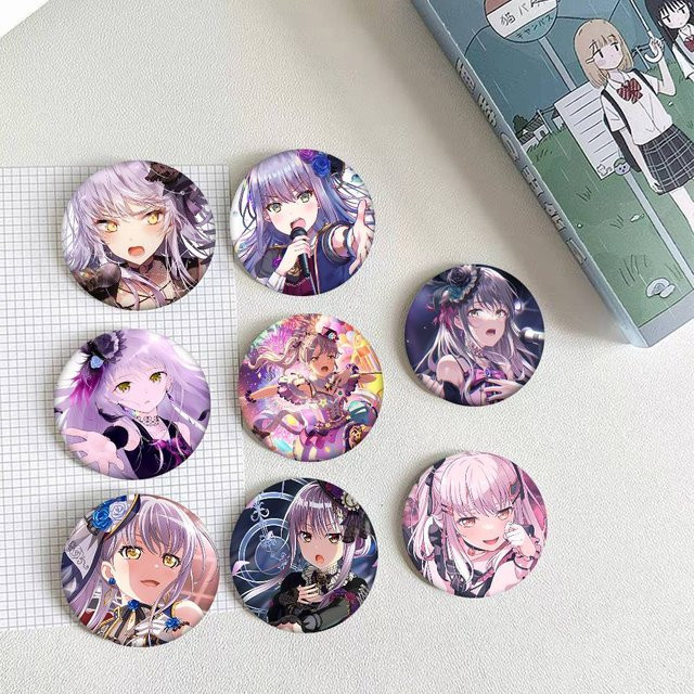 BanG Dream Yukina Minato Rundes Abzeichen, Brosche, Bunt / Mehrfarbig - Bild 1