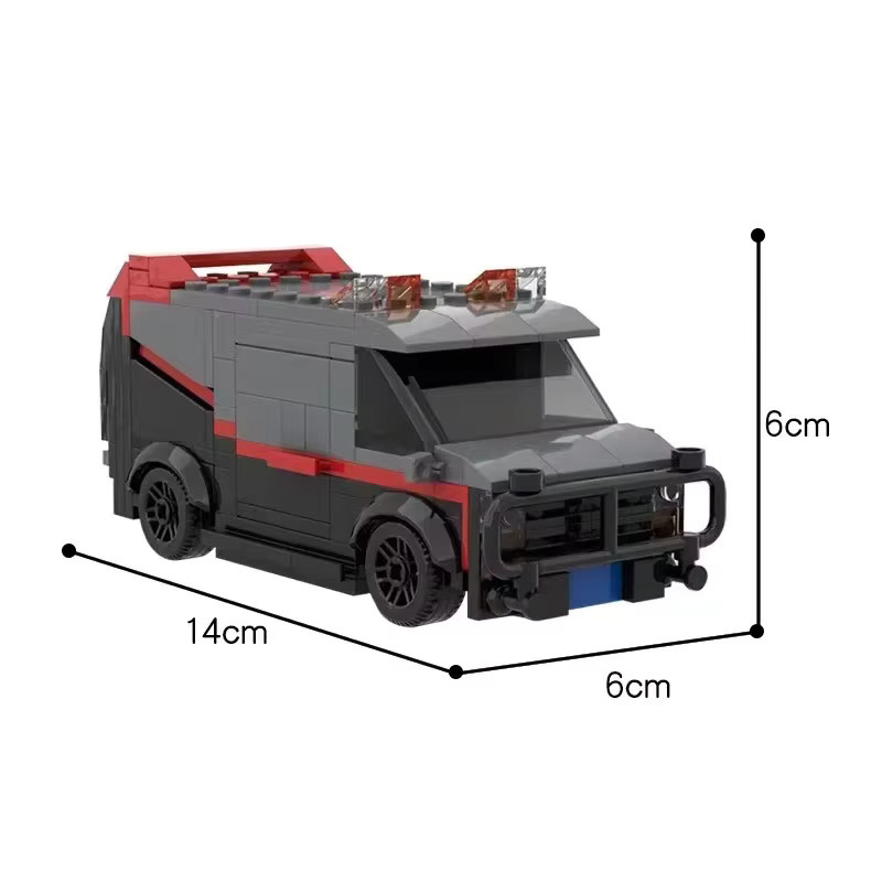 Foam Rain A-Team Fahrzeug SWAT-Team Auto, Bausatz, 242 Teile - Bild 2