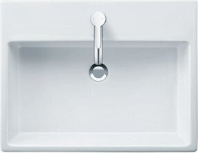 Duravit Möbelwaschtisch Vero Air in Weiß, rechteckig, geschliffen, B/T: 60 x 47 cm, mit Hahnlochbank und ohne Überlauf - Bild 1