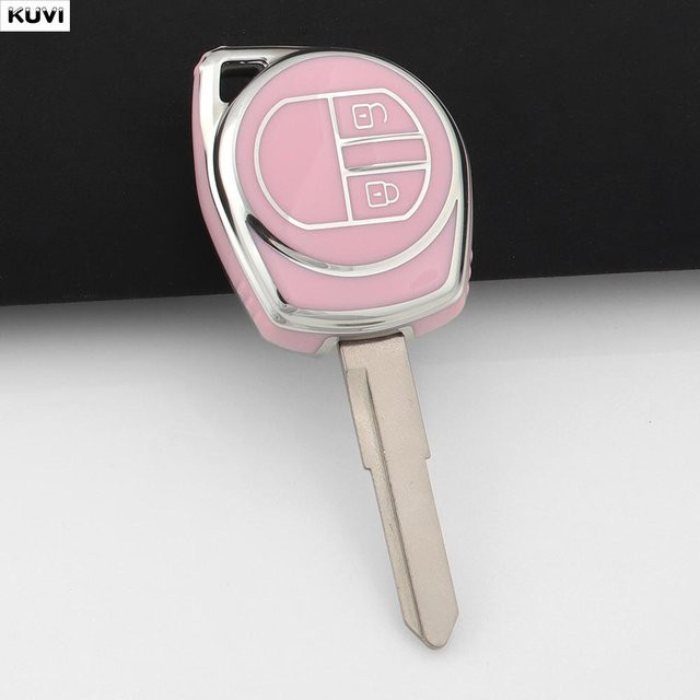 TPU Auto-Fernbedienung Smart Key Hülle für Suzuki Swift, Sx4, Liana, Aerio, Jimny, Samurai, Grand Vitara in Pink - Bild 1