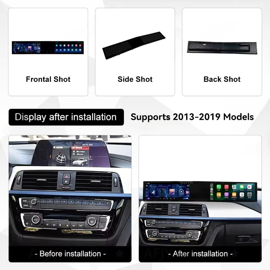 YANFU Dual-Screen Android Multimedia-Player mit GPS und Carplay für BMW 3er F30 F31 und 4er F32 F34 F36, 21 Zoll, Schwarz - Bild 3