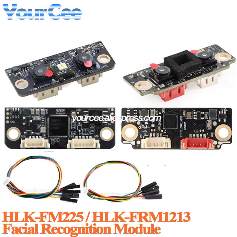 Your Cee Gesichtserkennungsmodul TX510 FM226 HLK-FM225 FRM1213 3D IR Infrarot AI Binokulare Kamera mit Lebendigkeitserkennung in Schwarz - Bild 2