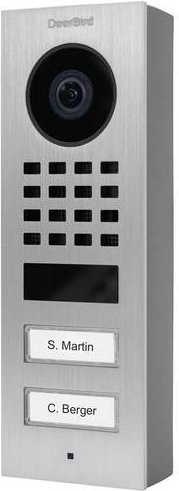 DoorBird D1102V IP-Video-Türsprechanlage Aufputz mit WLAN und LAN, Außeneinheit aus Edelstahl V2A in Silber gebürstet - Bild 1