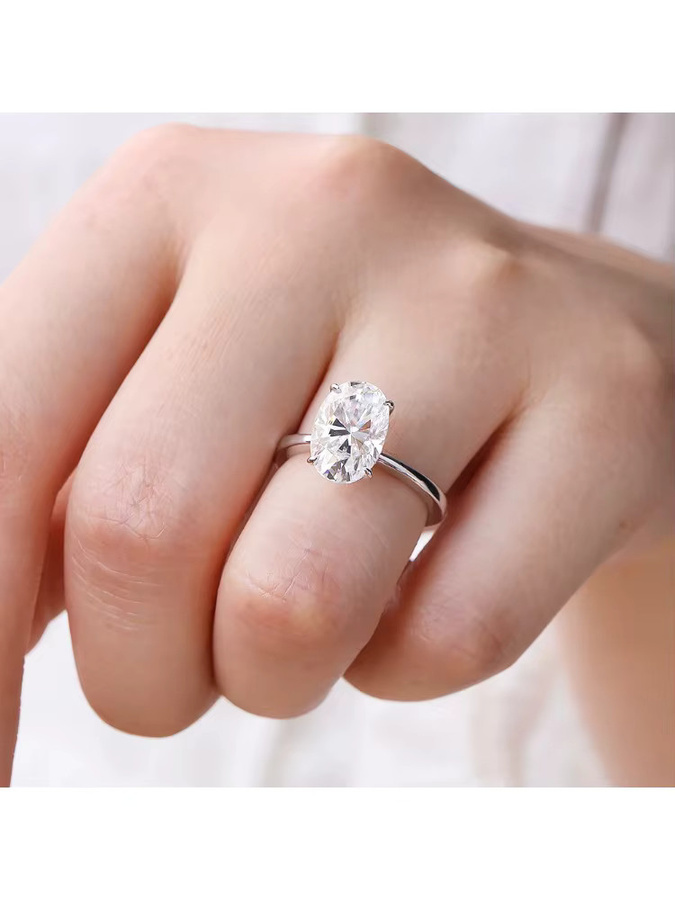 ROBUKF Ring, 925 Silber, Moissanit, Damen - Bild 4