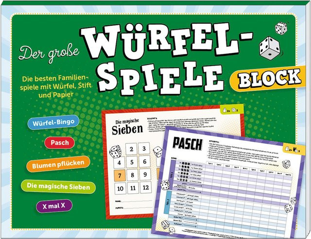 Naumann & Göbel Der große Würfelspiele-Block, Würfelspiele - Bild 1
