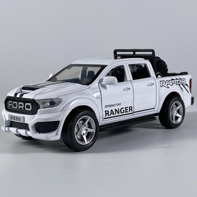 Linyi toy car Ford Ranger Raptor F350 Livery Edition Modellauto, 1:32, Metall, ab 18 Jahre - Bild 1