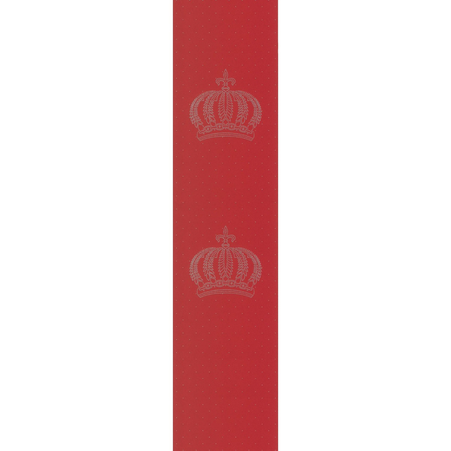 Marburg Vliestapete Ornamental Kronen in Rot, B: 0,70 m x L: 3,3 m - Bild 2