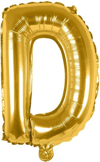 Rico Design Folienballon Buchstabe in Gold, Höhe: 36 cm - Bild 1