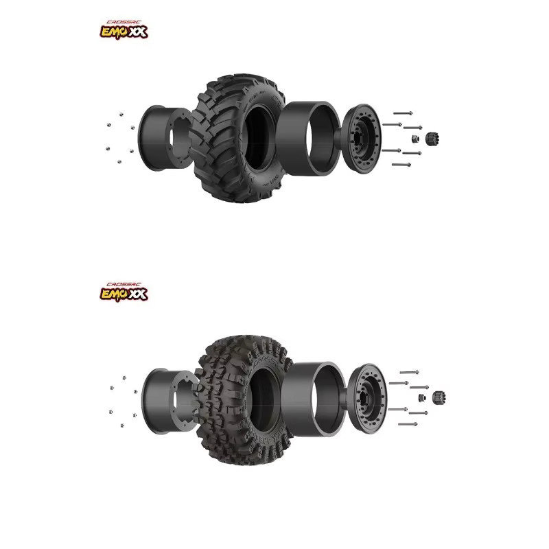 Crossrc EMO XX Dinosaurier Offroad-Crawler, RC-Auto-Upgrade-Teile, Maßstab 1:6, Zubehör - Bild 1
