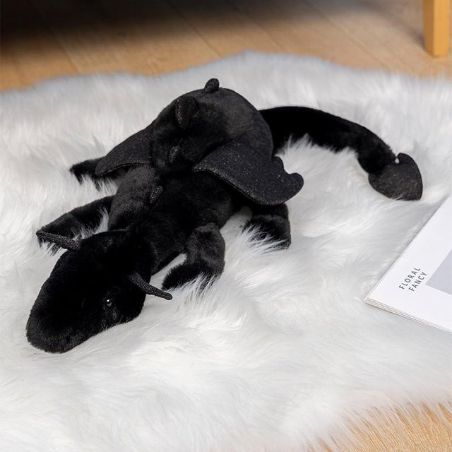 Kidsly Fliegender Schneedrache Dinosaurier Plüschtier Puppe, 50 cm, ab 12 Jahren - Bild 1