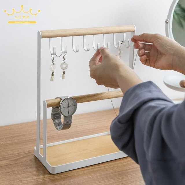 TREACHI Schmuckaufbewahrung, Edelstahl, Weiß, Unisex - Bild 1