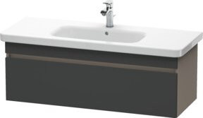 Duravit Waschtischunterschrank DuraStyle grau mit 1 Auszug, wandhängend, B: 113 cm, T: 44,8 cm, H: 39,8 cm - Bild 1