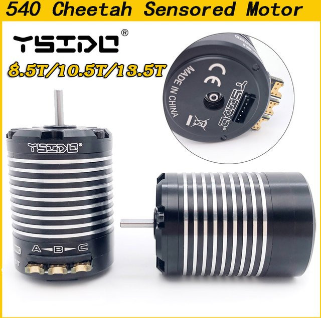 YSIDO Cheetah Sensored Bürstenloser Motor mit Hobbywing 10BL120 ESC für RC Drift Auto - Bild 1
