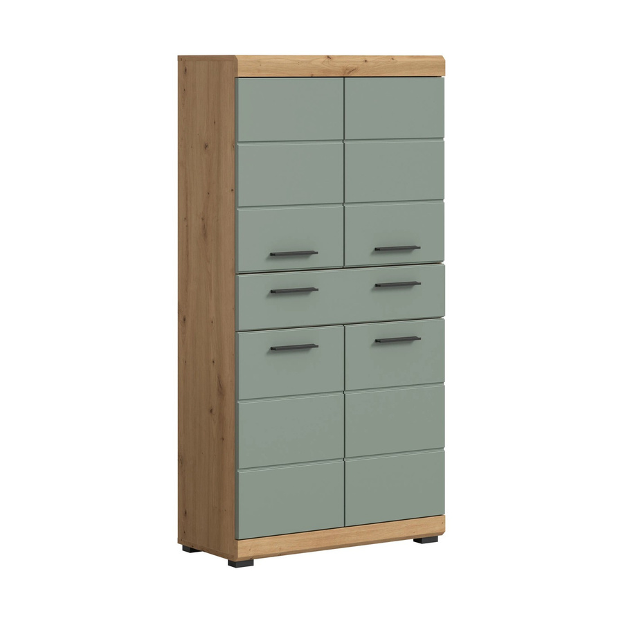 Badezimmer-Midischrank Scout von Xonox in Eiche Artisan Nachbildung und Salbei, B/H/T: 74 x 141 x 31 cm - Bild 2
