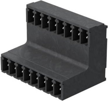 Weidmüller Stiftgehäuse-Platine BC/SC in Schwarz, 24 Polzahl, Rastermaß: 3.81 mm, 50 Stück - Bild 1