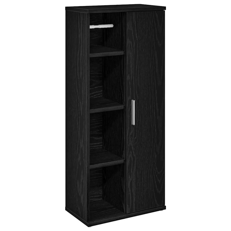 vidaXL Badezimmerschrank Schwarz mit Rollenhalter, B/T/H: 39 x 22 x 90 cm - Bild 2