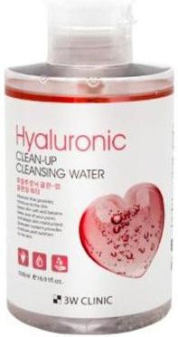 3W CLINIC Hyaluron Reinigungswasser, 500 ml, mit Panthenol - Bild 1