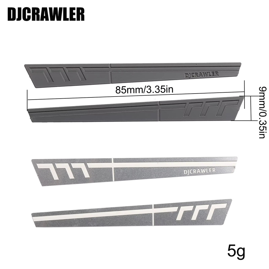 DJC Seitendekoration Spiegel Edelstahl Blech, 1:18, Zubehör - Bild 2