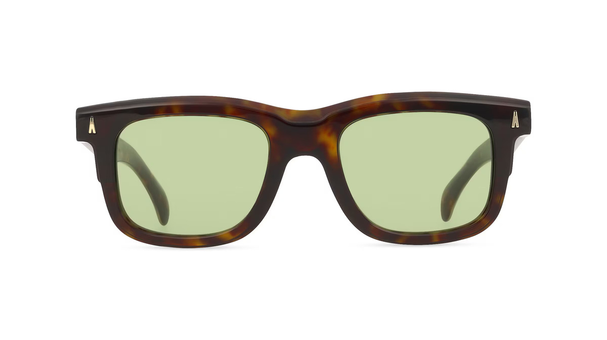 Moncler ME6004 CLARO Sonnenbrille, Vollrand, Quadratisch, Acetat, Unisex, braun, grün - Bild 1