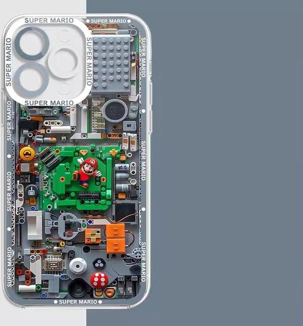 MINISO Super Mario Bros Silikon Schutzhülle für iPhone transparent - Bild 1