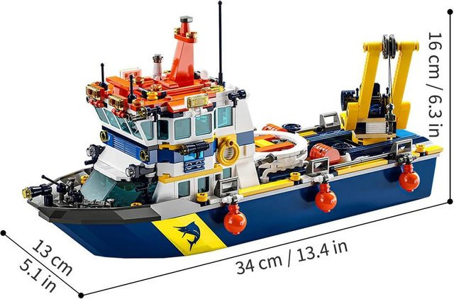 Linyi toy Stadtgebiet Ozean Schiff Gebäude Spielzeug Set ab 6 Jahren - Bild 1
