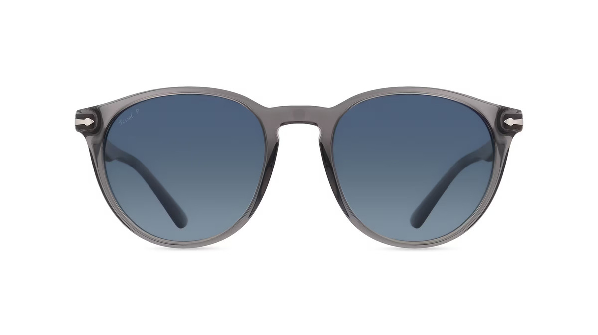 Persol Sonnenbrille, Panto, Acetat-Gestell, grau, Herren - Bild 1