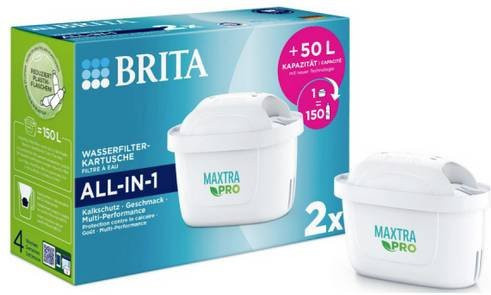 Brita Maxtra Pro All-in-1 Wasserfilter-Kartuschen 2er Pack Weiß - Bild 1